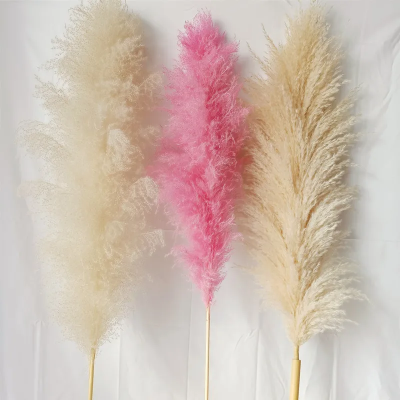 Natural Dried Floral Branches Plants Faux Pampas Grass Artificial