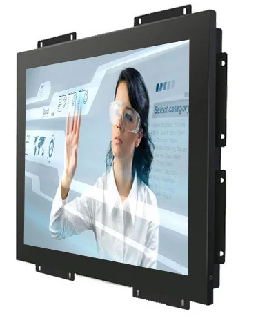 High Brightness Outdoor 1000nits Raspberry PI Industrial Display Monitor 10 Inch Touchscreen Monitor with VGA HDMIed USB Speaker