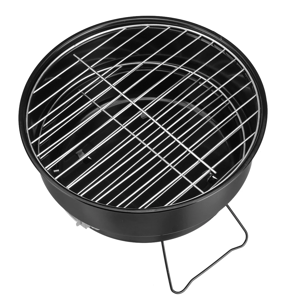 Round Barbecue Grill Foldable Stainless Steel Grill Portable Outdoor