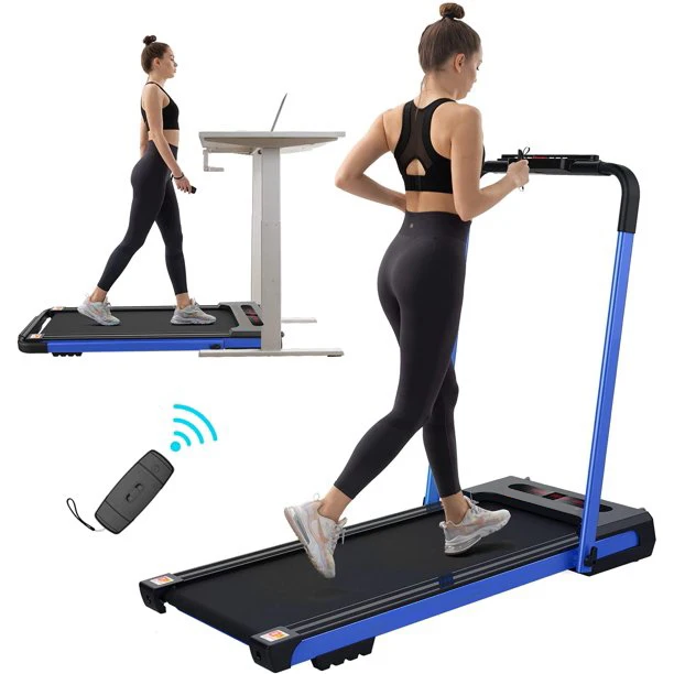KREEDA in Foldable Flat Treadmill LED Walking Machine