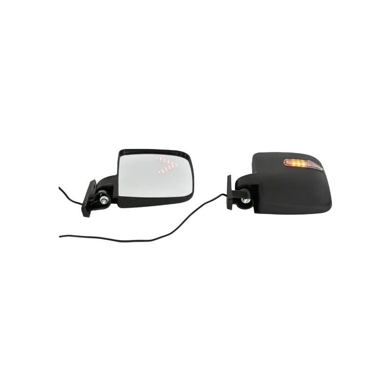 Espejo Trasero Lateral para Carro de Golf Espejo Lateral de PP/Vidrio con Luz de Señalización de Giro LED