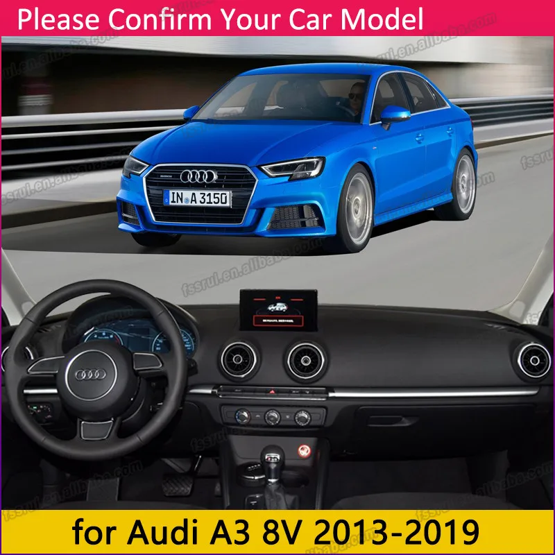 Tappetino Protettivo Per Cruscotto Audi A3 2003-2013 – Copertura Antiscivolo In Poliestere – Design Personalizzato