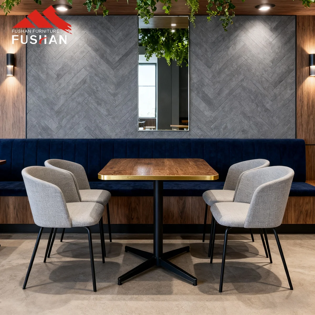 Modern Restaurant Sets Mesas Para Restaurante Table and Chairs Commercial Foodcourt Coffee Table De Restaurant Custom Projects