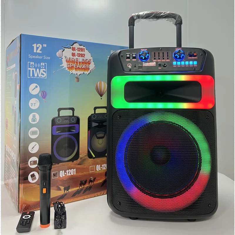 Extra Large Portable Wireless Outdoor Speaker - Dual 6-Inch