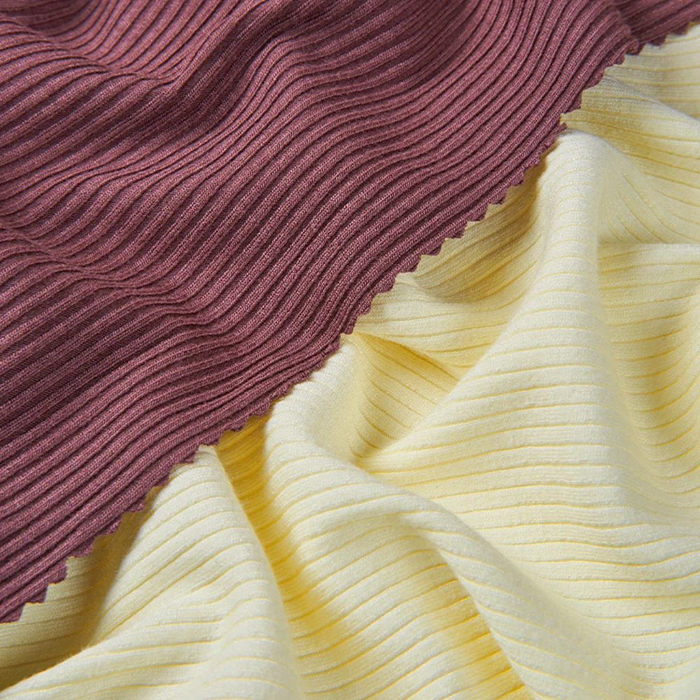 Wingtex 2022 осень и зима популярный супер мягкий вискоза ребро 91 9 Спандекс Трикотажная Ткань для футболок нижнее белье