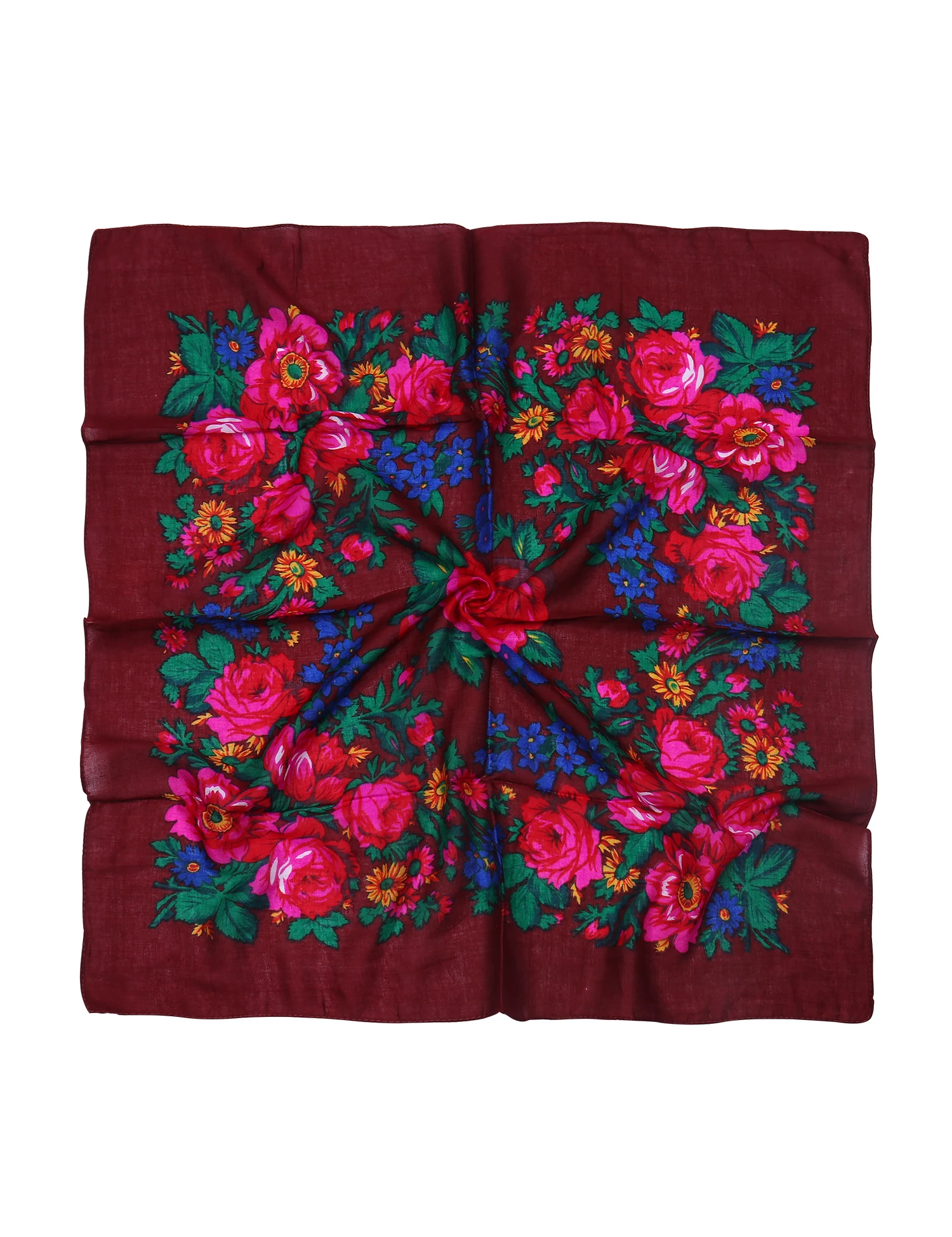 2022 New Style Acrylic Head Wrap  Customized Size square Scarf Russian Acrylic Head Scarf