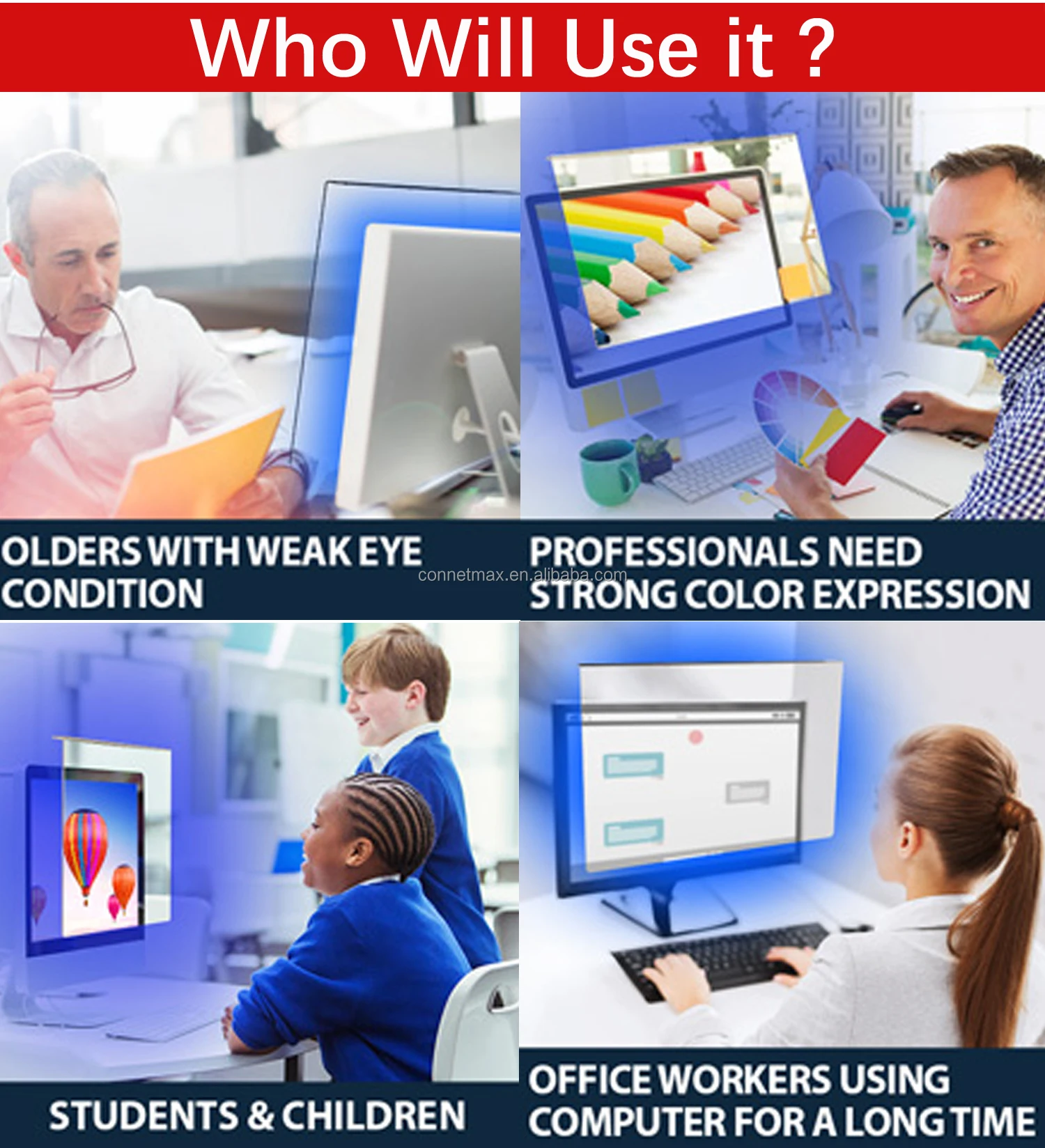 47" Tv Blue Light Screen Protector,Eye Protection Blue Light Protector