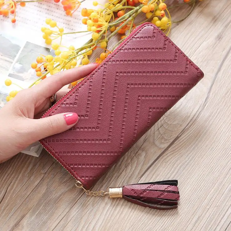Wholesale Wholesale latest design ladies purse ladies leather wallet with  change purse women wallets From m.