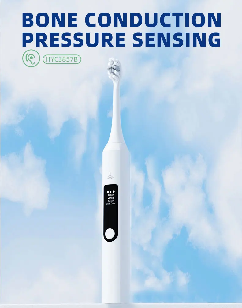 Wholesales High-Quality Efficient Cleaning Electric Toothbrush Bone Conduction Pressure Sensing Electric Tooth Brush factory