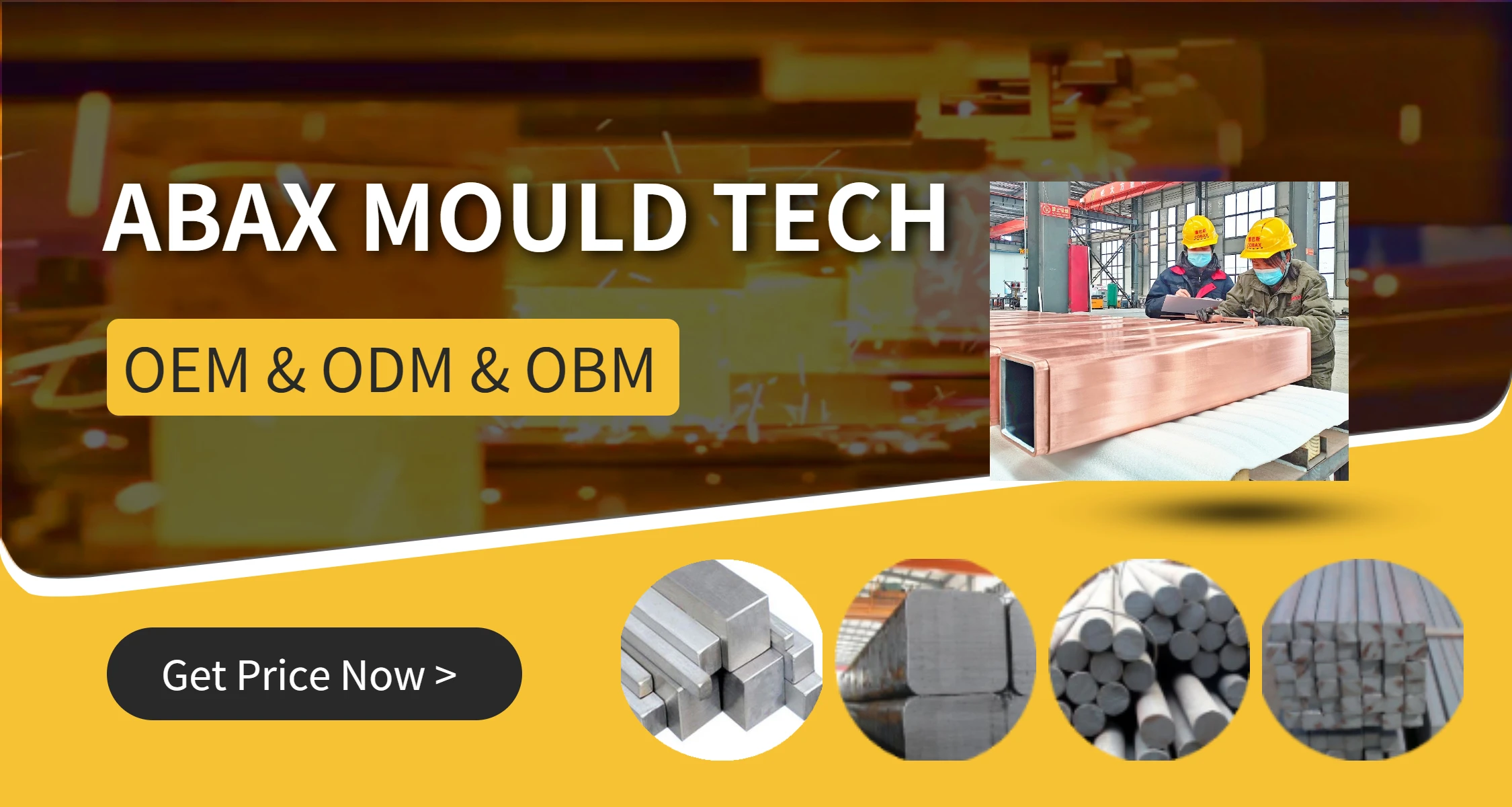 Copper Mould Tube Ccm Strand R10 M Tapping 500 Heats 200x200 Mm Square