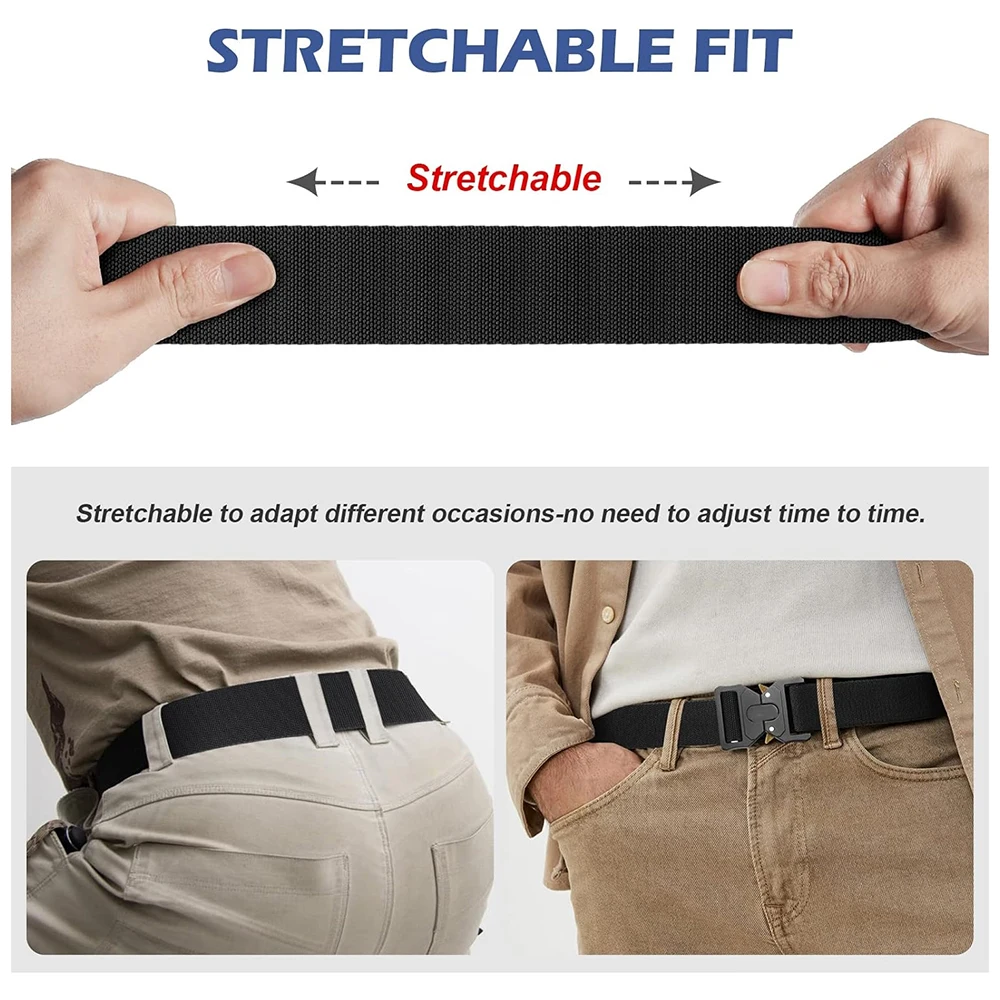 Fashionable Durable Wholesale Men's Fashionable Multifunctional Tactical Belt Heavy Duty Style Buckle Belt