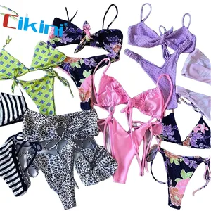 Cikini Factory Direct Custom Logo Swimwear Top Rated Spandex/Nylon Bikinis Diamond Hollow Beachwear Wholesale Prices