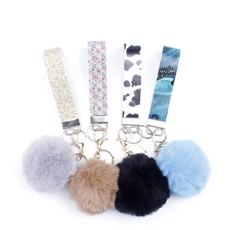 Hot Selling 2022 Sublimation Print Custom Leather Key Chain Accessories