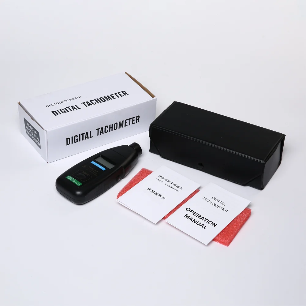Портативный лазерный фото Бесконтактный тахометр DT2234A цифровой тахометр