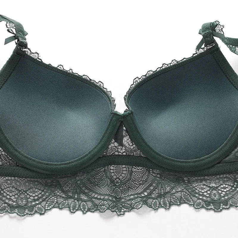 34 Size Breast Women Lace Bra Set Push Up Lingerie Sexy Bra Transparent