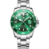 silver-green dial