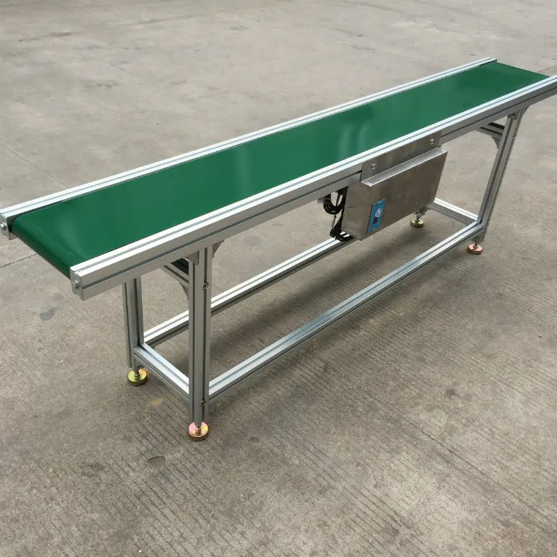 Customized Size Adjustable Height Rubber Small Belt Conveyor