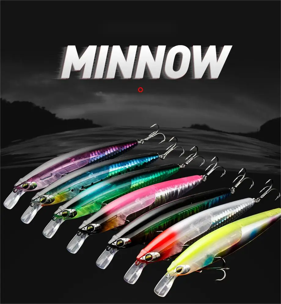 130mm 18.5g New Scales Flashing Minnow Lures Floating Jerkbait Short