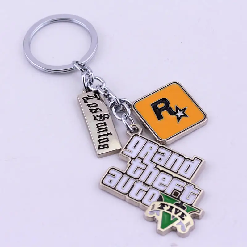 GTA 5 Keychain - Rockstar Jewelry for Men and Women