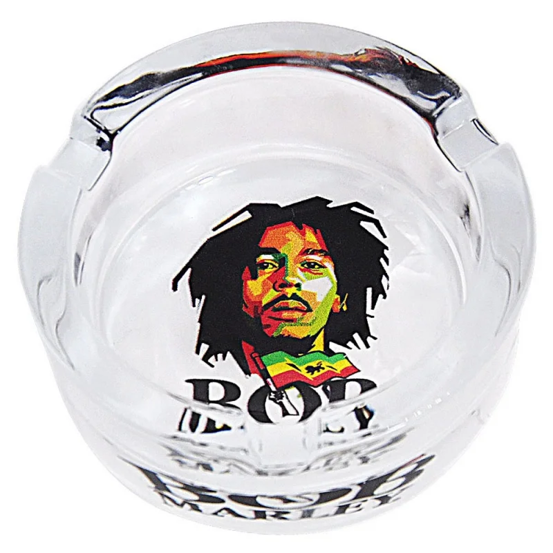 Wholesale Cheap Custom Logo Portable Clear Glass Ashtray 85 mm Classic Design Style for Home Use Cigar & Cigarette Ashtray