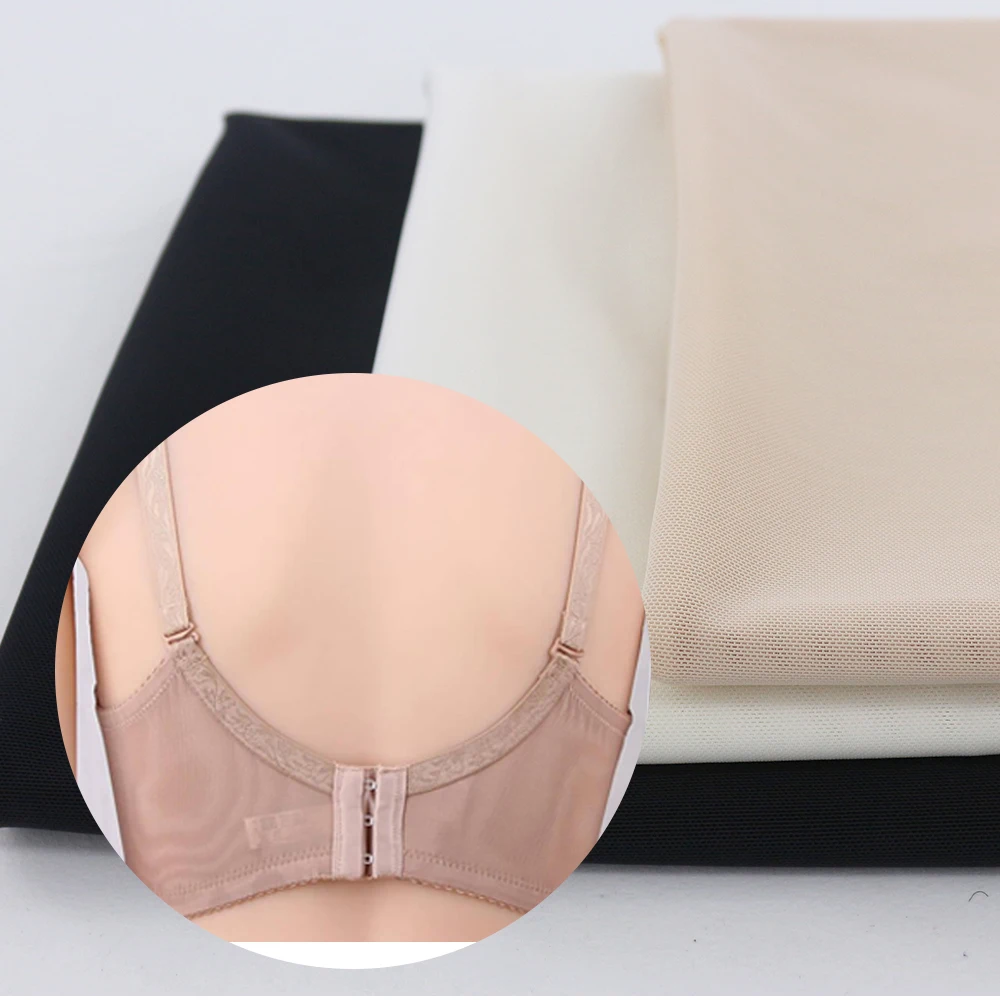 Polyester Hard Mesh 83 Polyester 17 Spandex Black Net Eyelet Fabric Elastic for Running Sports Shoes Lingerie and Shapewear