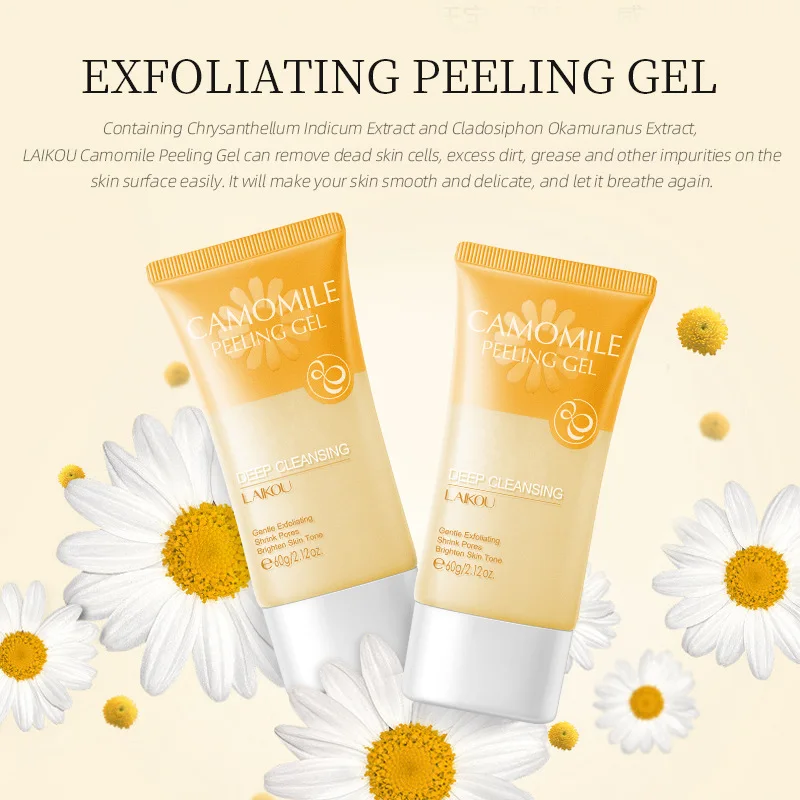 LAIKOU Face Deep Cleansing Exfoliating Smoothing Chamomile Peeling Gel