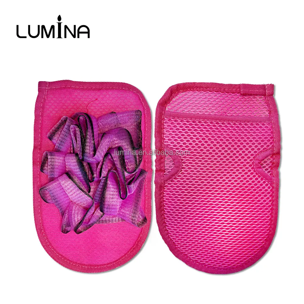 Two In One Bathing Gloves Shower Exfoliating Mitt Bathing Gloves Shower