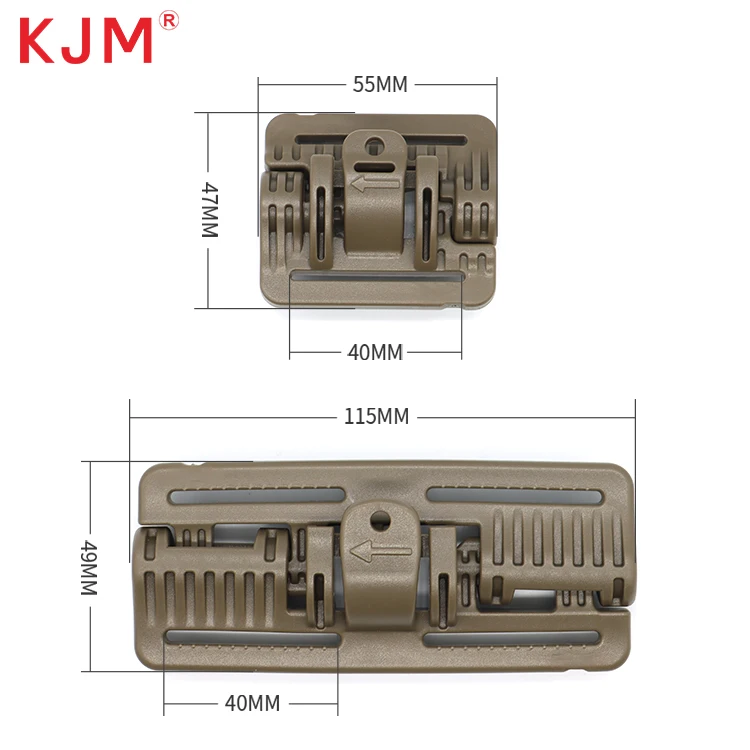 Уличный модуль жилет безопасности тактические детали пластиковая боковая пряжка 40 мм сверхпрочный переработанный ремень