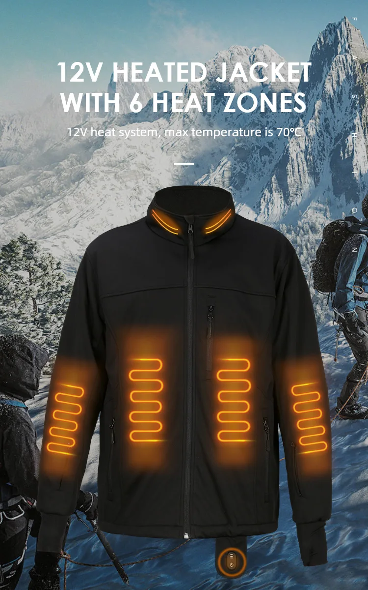 Heated Motorcycle Gear Battery Powered 12V Heated Jacket