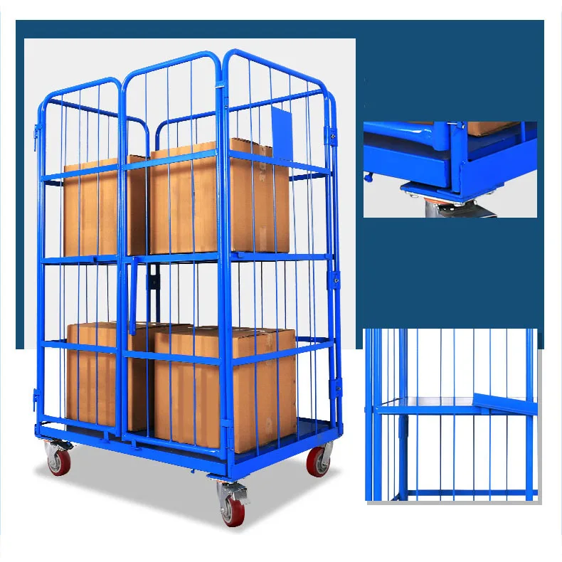 Warehouse Laundry Logistic Warehouse Heavy Duty Platform Trolley And ...