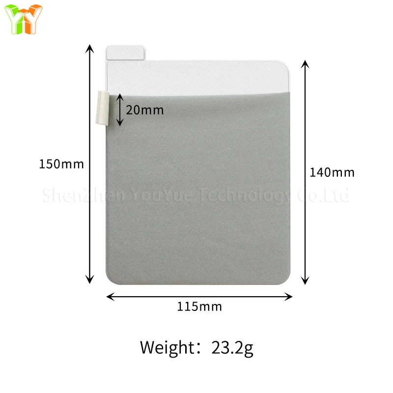 Adhesive Laptop Back Wireless Mice Storage Bag Multifunction Mouse Digital Hard Drive Pen
