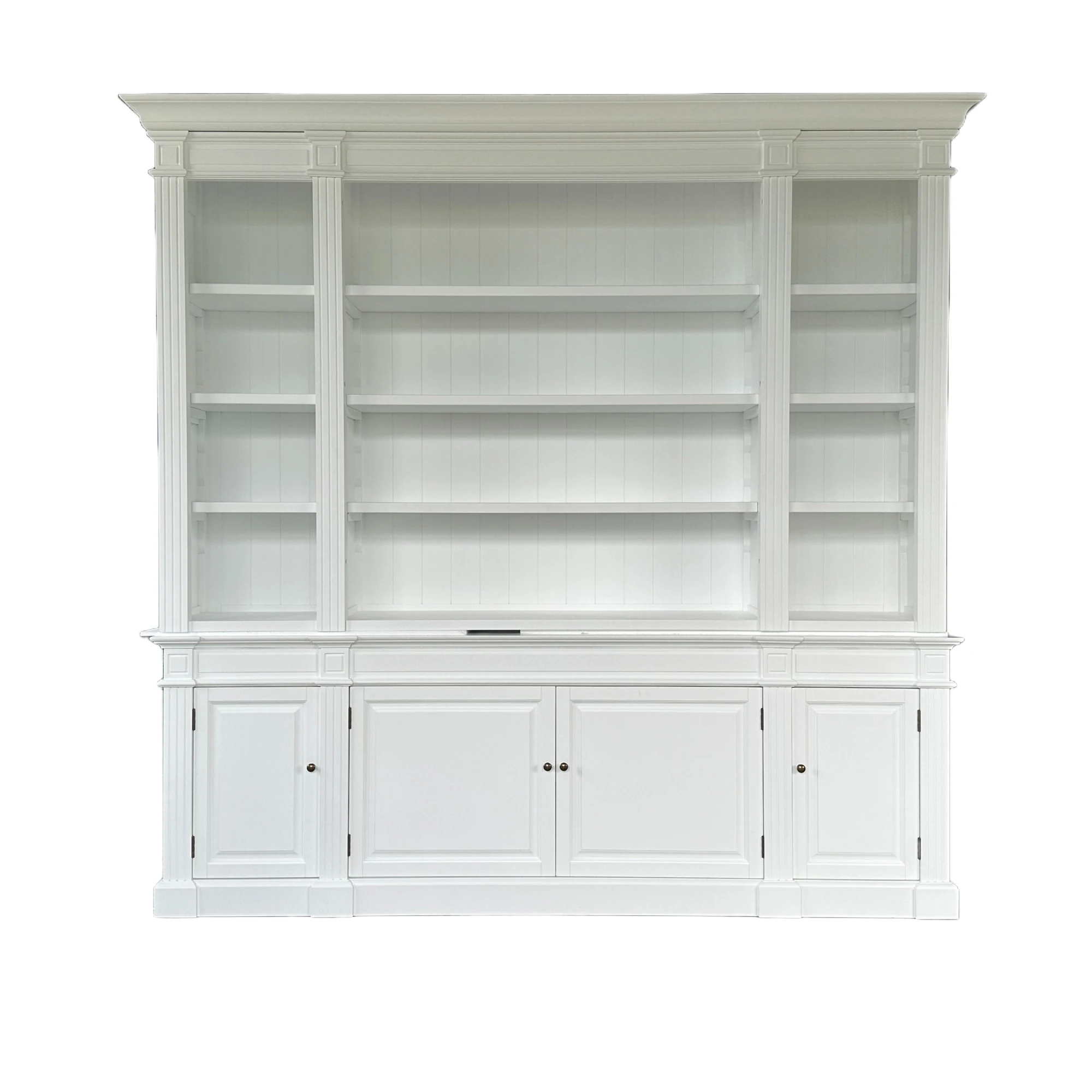 P1803-240 Dundee французский провинциальный старинный Винтажный стиль массивная деревянная маленькая книжная полка белый деревянный книжный шкаф книжная полка