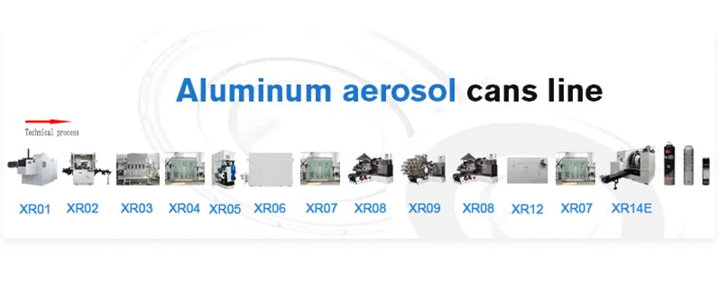 High Speed Production Line for Aluminum Aerosol Cans Making Machines