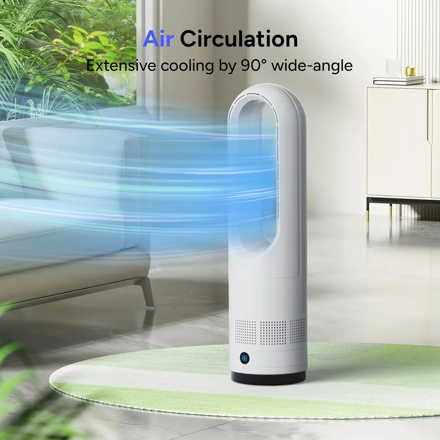 Tower Fan, 25 W, ABS - detail 2