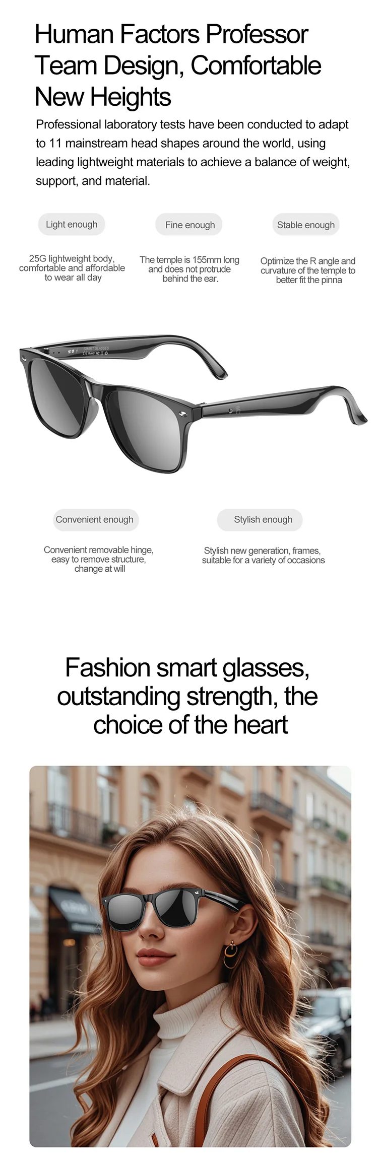 Fashion Luxury Custom AR Smart Ai Translation Eye Glass Optical Eyewear Anti Blue Light Blocking Sun AR AI Smart Glasses