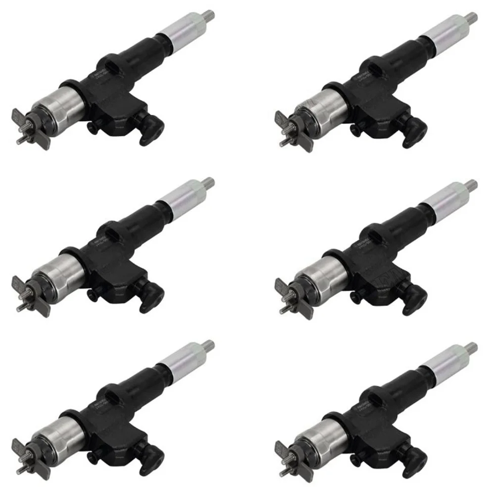 6 PCS Fuel Injector 8981675562 for Isuzu Engine 6WG1 6WG1-XYSA01 John Deere Excavator 450DLC
