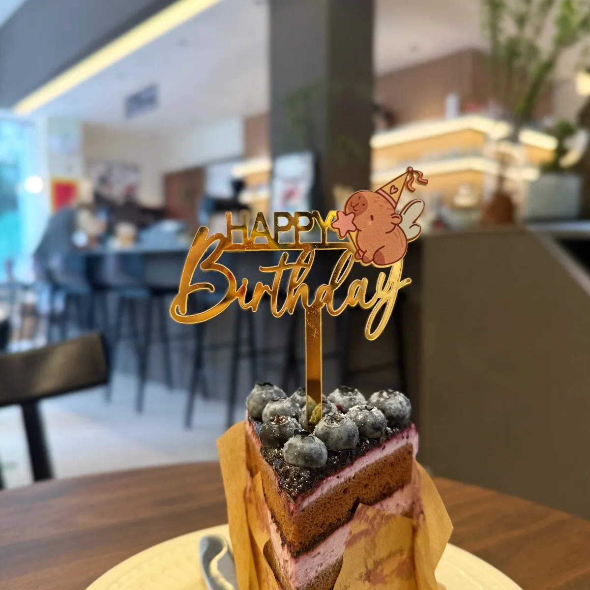 product acrylic printed cartoon birthday cake decoration capybara birthday cake topper party supplies-5