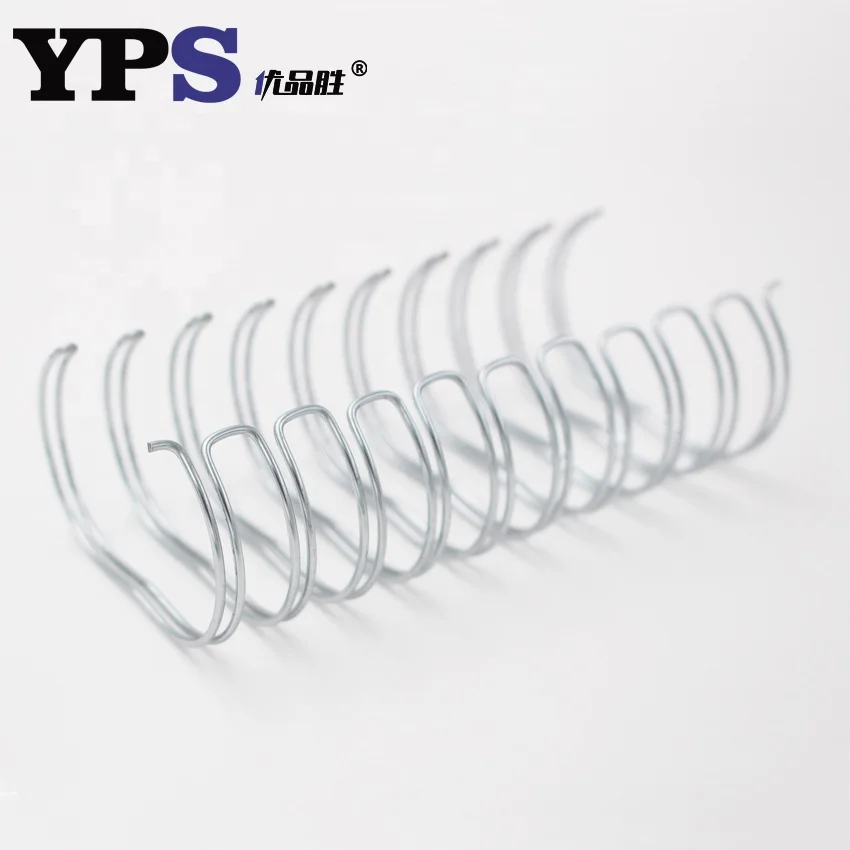 Предварительно вырезанные двойные петли с нейлоновым покрытием серебряного цвета обвязочная проволока O для мягкой обложки