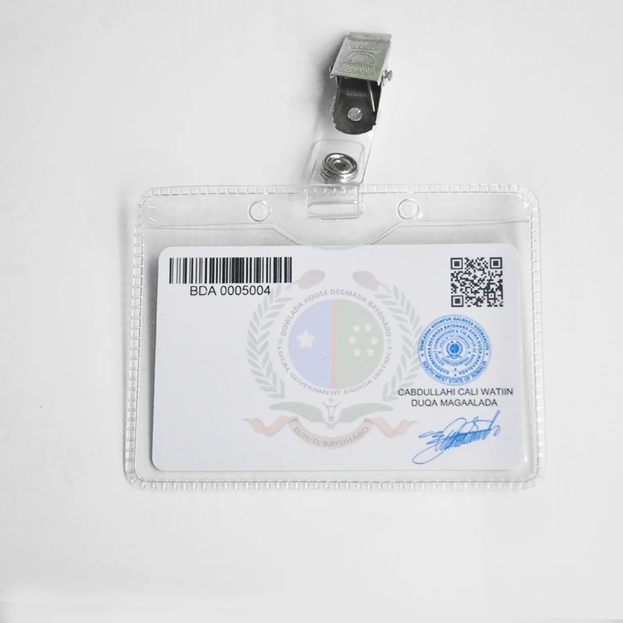 PVC Printed Identity Card for Staff with Photos and Chips