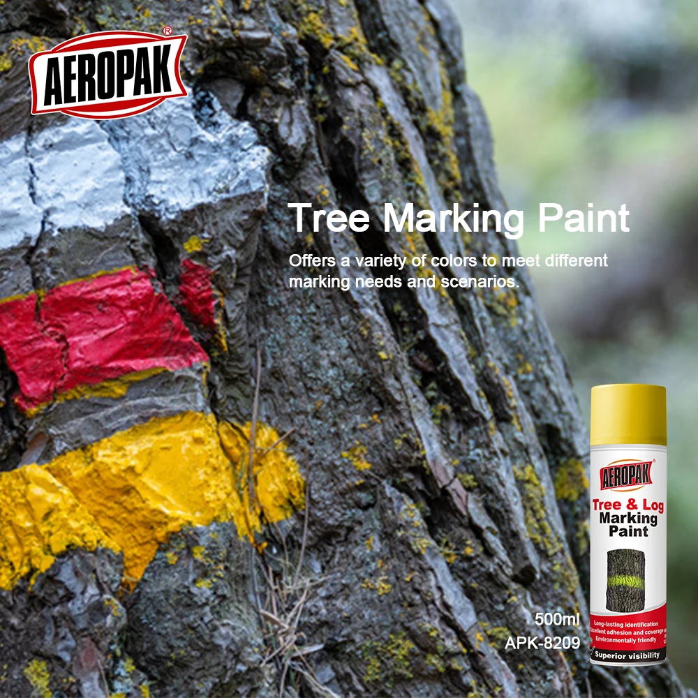 AEROPAK REACH 500ml Acrylic-based Tree Marking Spray Paint for Plastic Rubber and Boat Coating