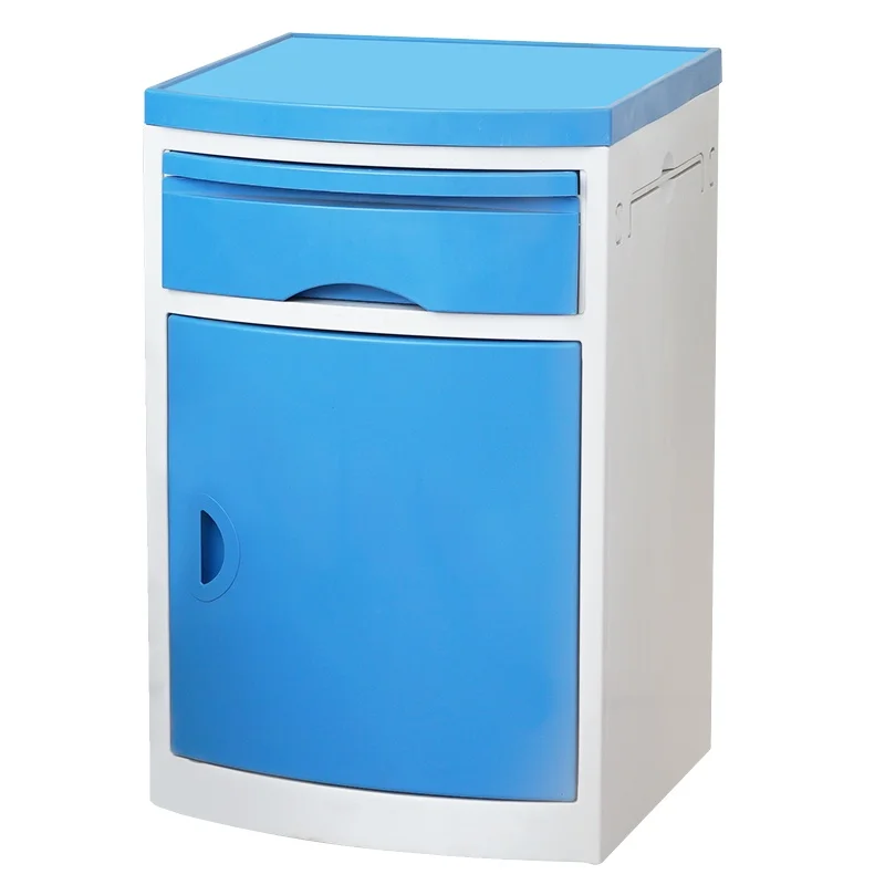 Rightway Brand ABS Plastic Hospital Storage Nightstand Medical Locker Bedside Cabinet