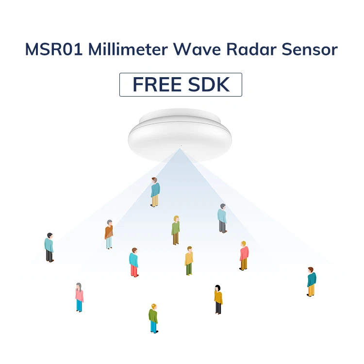 OBM Bluetooth Millimeter Wave Radar Occupancy Sensor Human Body Presence People Counting Sensor Wireless Motion Detector Sensor