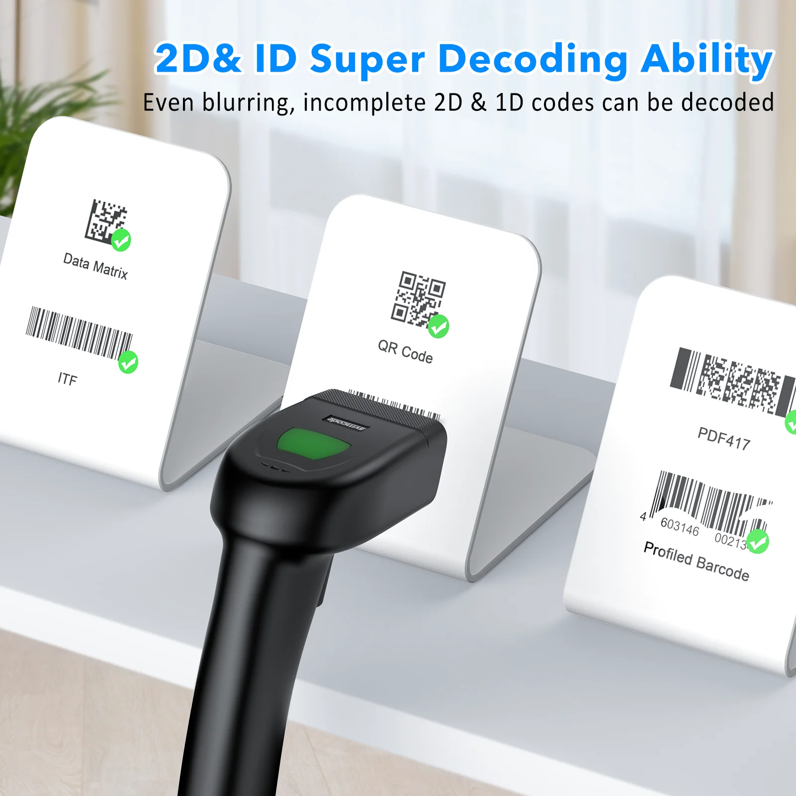 Symcode MJ-1400 CCD Handheld Barcode Scanner - Stock Product