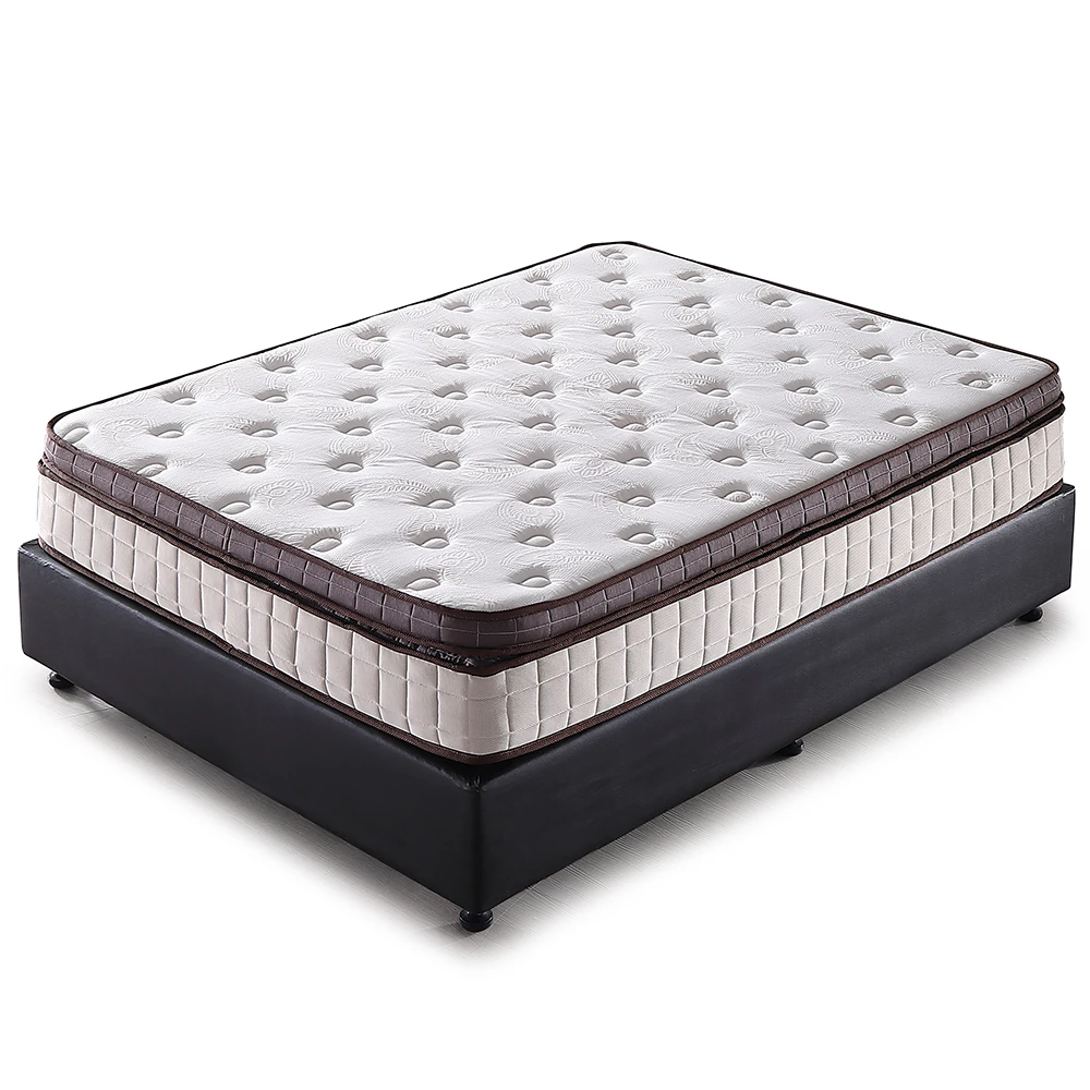 Hotel Orthopedic Fabric Bed Mattress Queen King Size Memory Foam Hotel