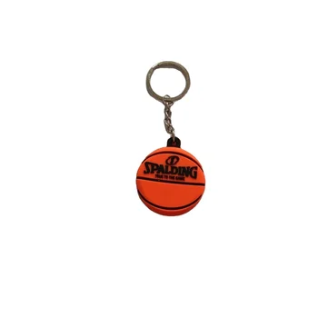 2024 hot sale  newest 3D basketball pvc keychain with custom design promotional keychains cute keyring party school gifts