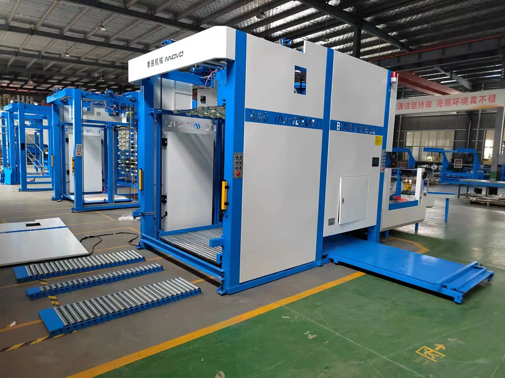 Litho Stacking Machine/pile Flip Flop Turning Stacking Machine with Pallet Feeding/corrugated Paper Pallet Stacker