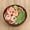 Fideos de Camarones y Lentejas