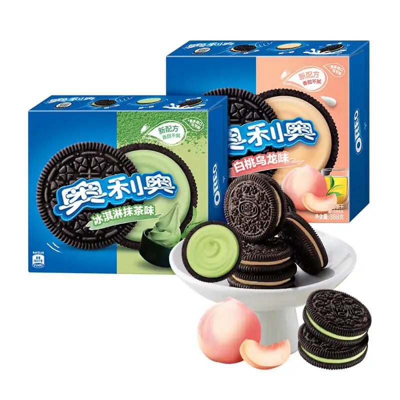 オレオ ブルーベリーサンドクッキー 388g ワゴンホイール チョコレート