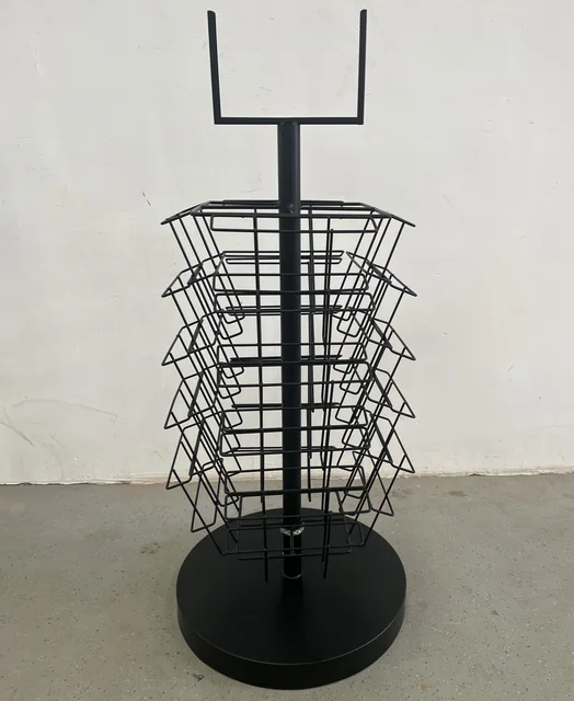 Metal Spin Rotate Card Display Rack Stand