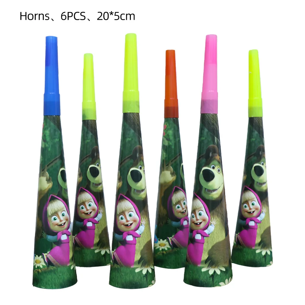 New Cartoon Marsha Bear Table Cloth Disposable Martha Masha Bear Table Cover for Birthday Party Decoration Table Covers